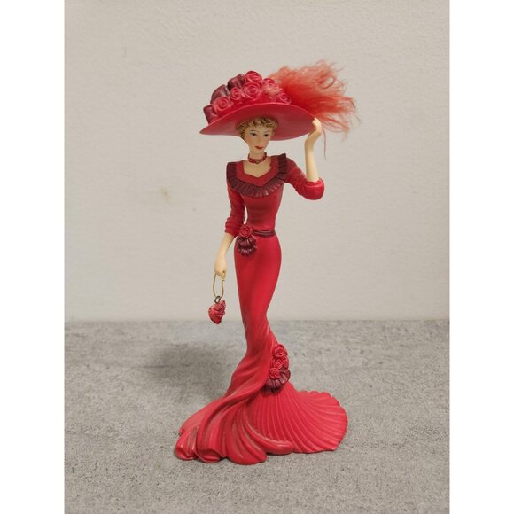 Red At Heart Figurine Thomas Kinkade Passion for Red Collection Adult Figurines - Picture 3 of 10